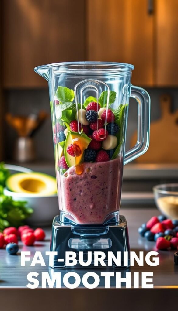 Fat-burning smoothie blending process
