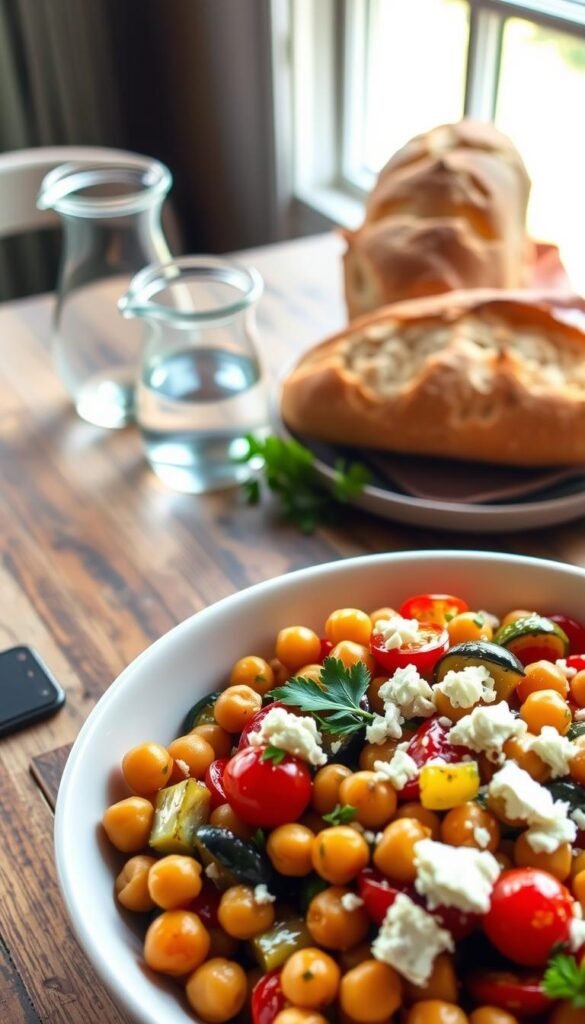 Mediterranean Chickpea and Vegetable Bowl