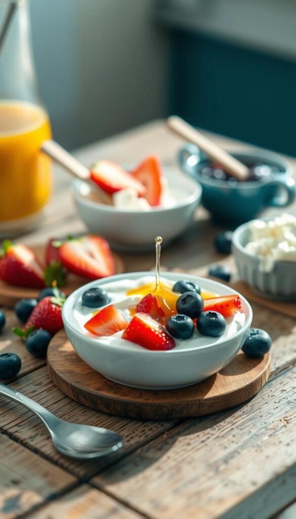greek yogurt and cottage cheese breakfast