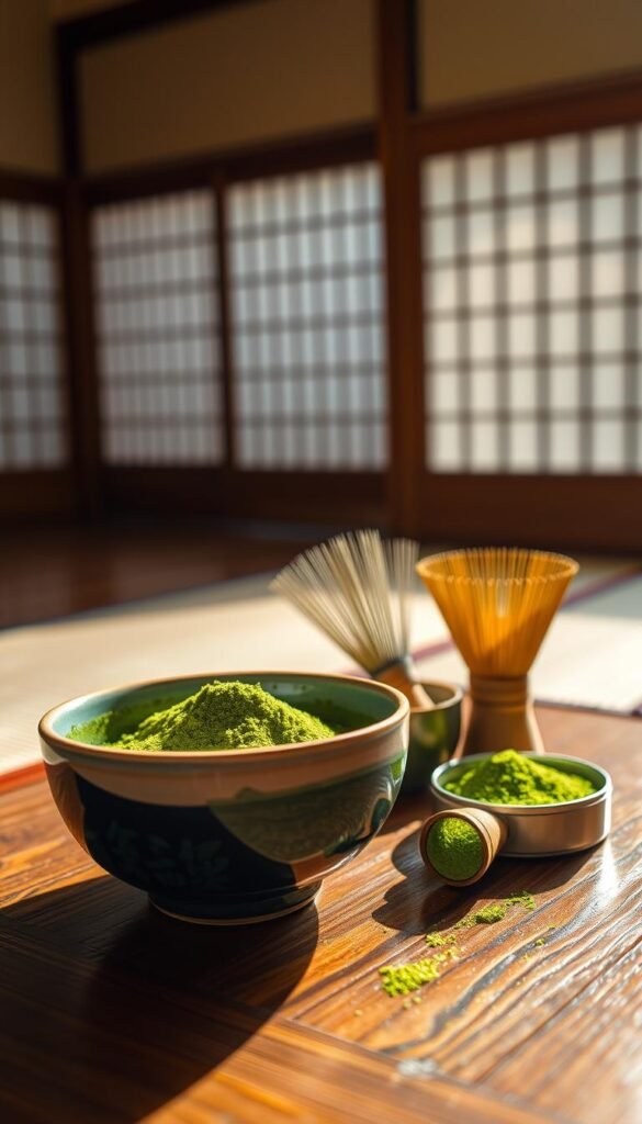 traditional matcha preparation tools and method