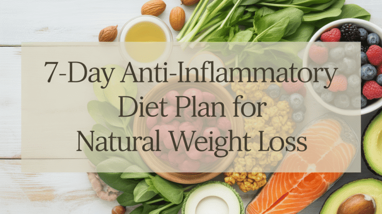 7-Day Anti-Inflammatory Diet Plan for Natural Weight Loss