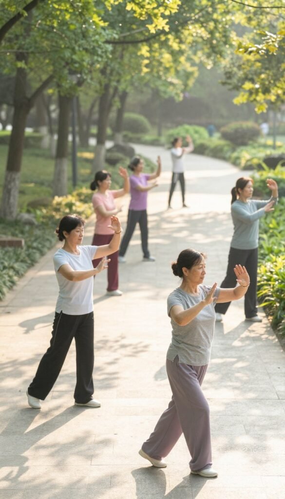 Tai Chi Walking exercises for mature women